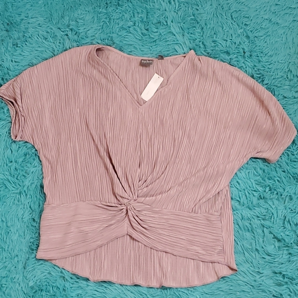 Soho Twist Knot Blouse NWT